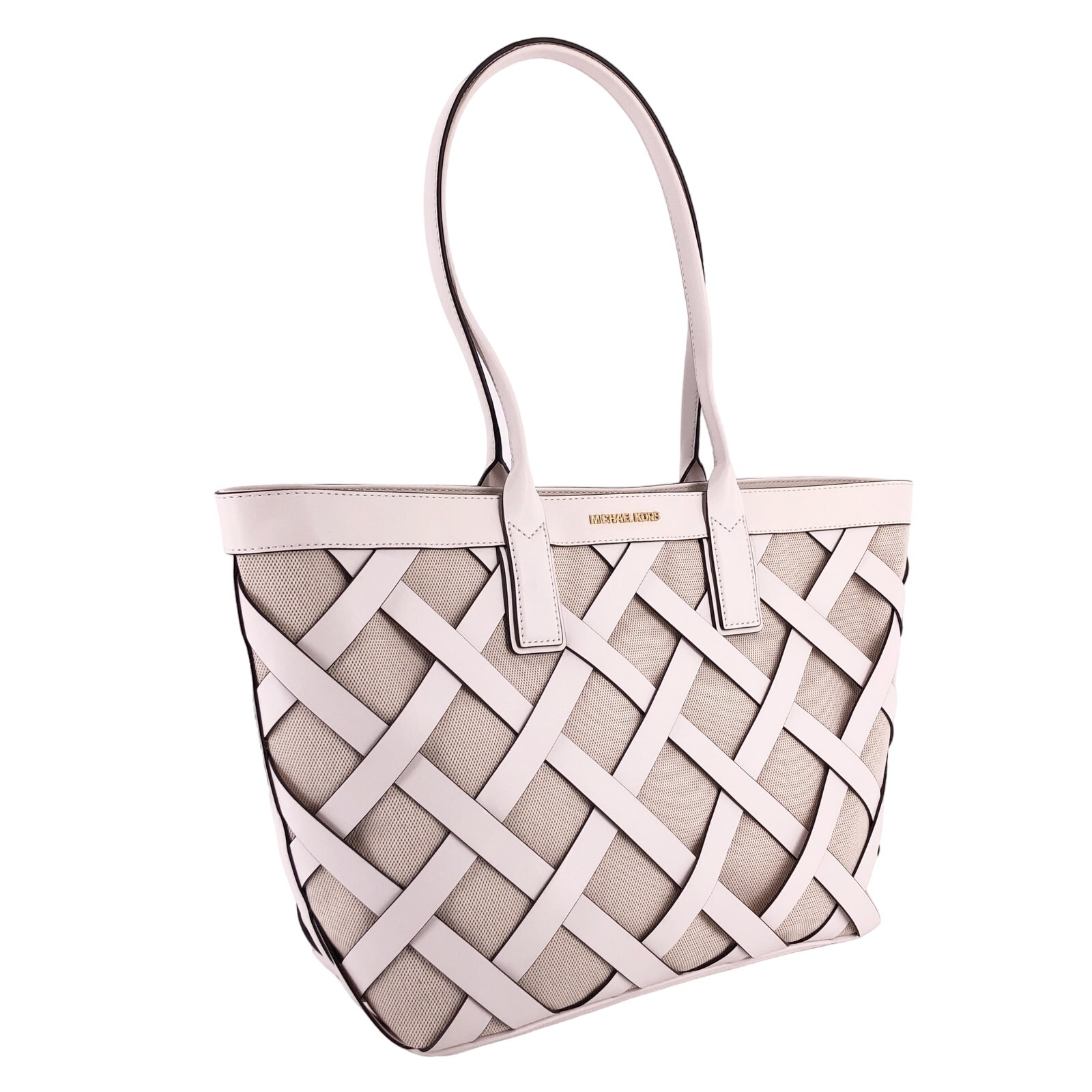 Michael Kors Nwt Sienna Large Tote Bag Handbag Purse Leather & Canvas